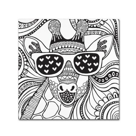 Trademark Fine Art Hello Angel 'Cool Giraffe' Canvas Art, 24x24 ALI2824-C2424GG